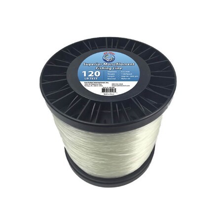 Lee Fisher Joy Fish 5 Lb Spool Monofilament Fishing Line-120Lb Clear LI-ML120C5